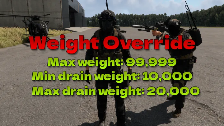 Weight Override — preview